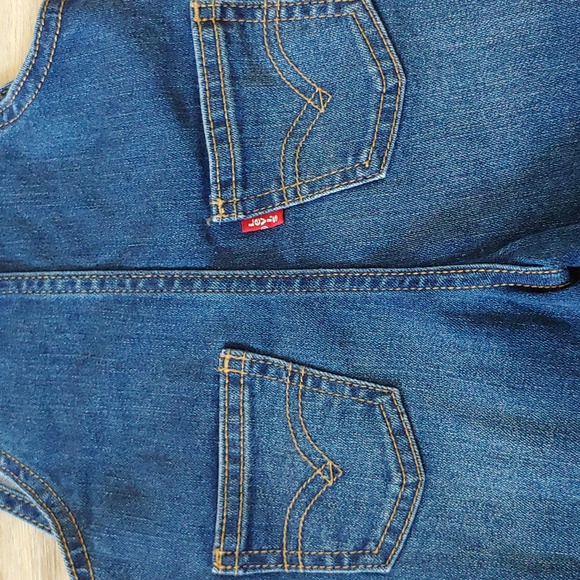 NWT Levi's Infant One Piece Overalls Blue Size 9M - Picture 7 of 14
